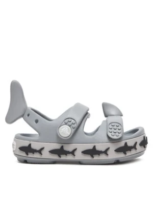 Crocs Sandały Crocband Cruiser Shark Sandal T 210031 Szary