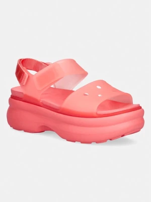 Crocs sandały na platformie damskie Soho Frosted Y Strap Sandal