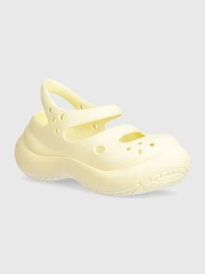 Crocs sandały Phaedra damskie kolor beżowy na platformie 209560