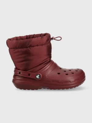 Zdjęcie produktu Crocs Śniegowce Classic Lined Neo Puff Boot kolor bordowy 206630