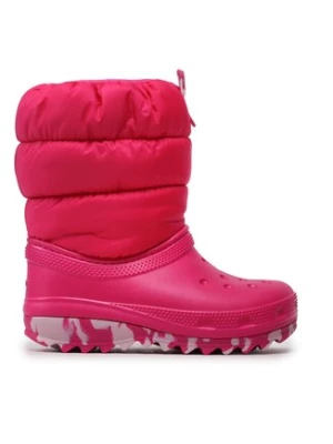 Crocs Śniegowce Classic Neo Puff Boot K 207684 Różowy