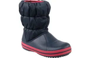 Crocs Winter Puff Boot Kids 14613-485, Dla chłopca, Granatowe, buty zimowe, syntetyk, rozmiar: 28/29