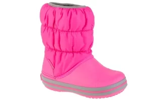 Crocs Winter Puff Boot Kids 14613-6TR, Dla dziewczynki, Różowe, śniegowce, syntetyk, rozmiar: 22/23