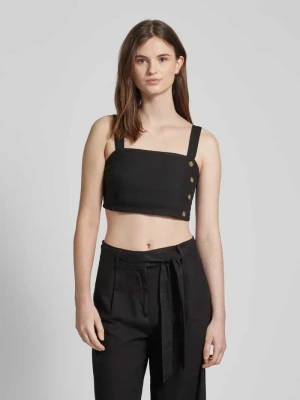 Crop top z mieszanki lnu i wiskozy model 'CARO' Only