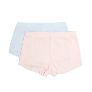 Cropp - 2 pack ażurowych bokserek - błękitny