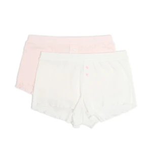Cropp - 2 pack ażurowych bokserek - różowy