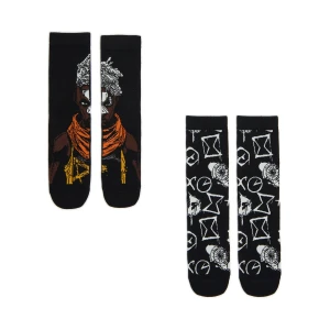 Cropp - 2 pack skarpet Ekko z Arcane - czarny