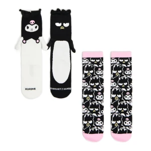 Cropp - 2 pack skarpet Kuromi i Bad Badtz-Maru - różowy