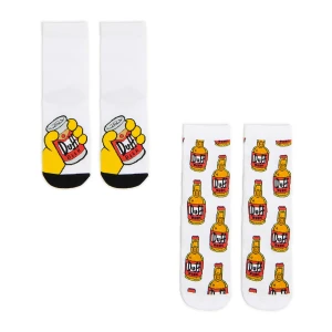 Cropp - 2 pack skarpet The Simpsons - biały