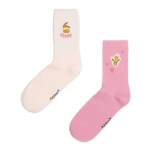 Cropp - 2 pack skarpet z Pokémonem Eevee - fioletowy