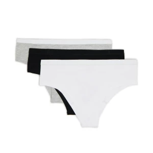 Cropp - 3 pack basic hipsterów - szary