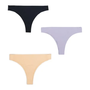 Cropp - 3 pack bezszwowych majtek brazilian - czarny