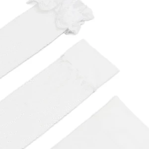 Cropp - 3 pack białych zakolanówek - biały