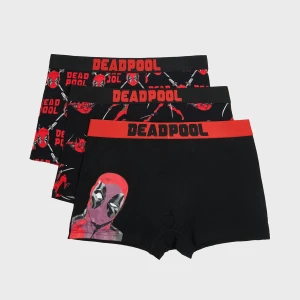 Cropp - 3 pack bokserek Deadpool - czerwony