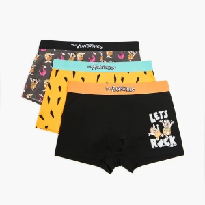 Cropp - 3 pack bokserek Flintstonowie - pomarańczowy