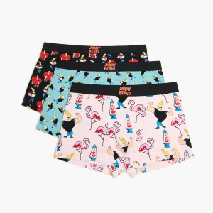 Cropp - 3 pack bokserek Johnny Bravo - niebieski