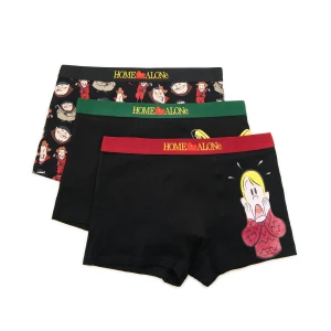 Cropp - 3 pack bokserek Kevin sam w domu - czarny