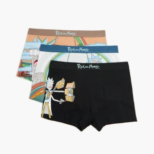 Cropp - 3 pack bokserek Rick i Morty - czarny