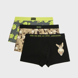 Cropp - 3 pack bokserek Shrek & Donkey - czarny