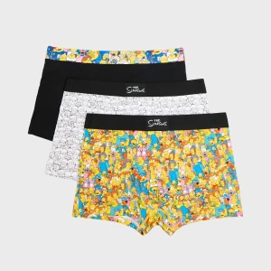 Cropp - 3 pack bokserek The Simpsons - czarny