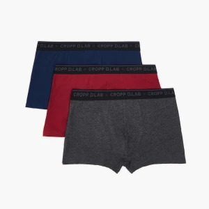 Cropp - 3 pack bokserek w 3 kolorach - granatowy