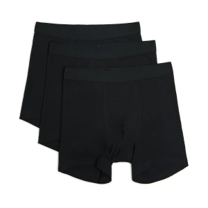 Cropp - 3 pack bokserek z dłuższymi nogawkami - czarny