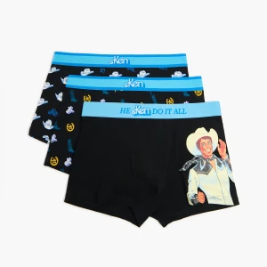 Cropp - 3 pack bokserek z Kenem - czarny