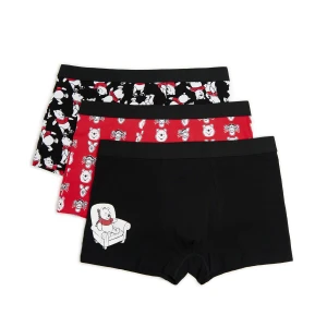 Cropp - 3 pack bokserek z Kubusiem Puchatkiem - czerwony