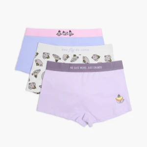 Cropp - 3 pack bokserek z motywem gołębi - wielobarwny