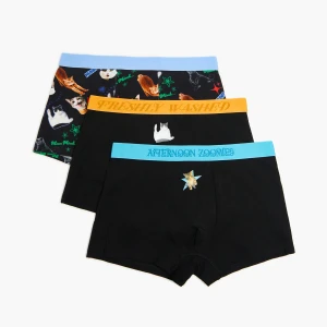 Cropp - 3 pack bokserek z motywem kota - czarny