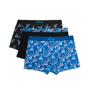 Cropp - 3 pack bokserek ze Stitchem - granatowy