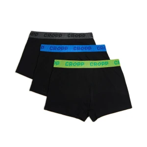 Cropp - 3 pack czarnych bokserek basic - czarny