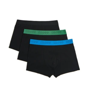 Cropp - 3 pack czarnych bokserek basic - czarny