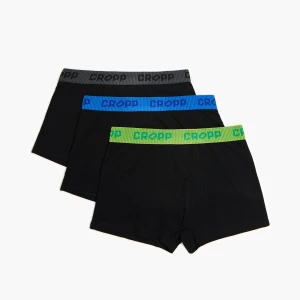 Cropp - 3 pack czarnych bokserek basic - czarny