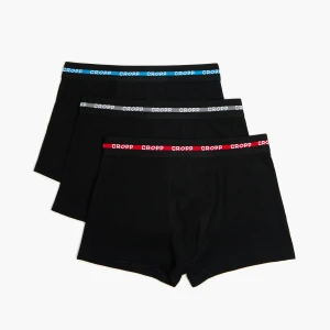 Cropp - 3 pack czarnych bokserek - czarny