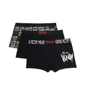 Cropp - 3 pack czarnych bokserek Venom - czarny