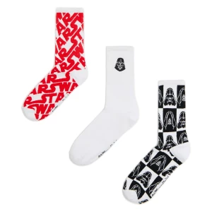 Cropp - 3 pack długich skarpet Star Wars - biały