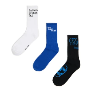 Cropp - 3 pack długich skarpet - wielobarwny