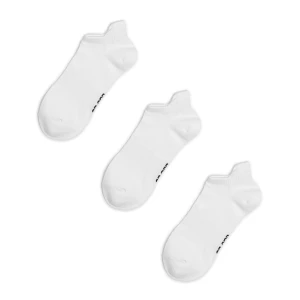 Cropp - 3 pack gładkich skarpet typu stopki - biały