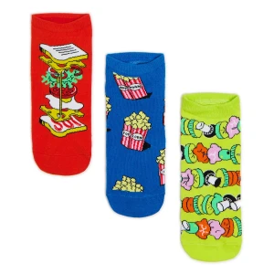 Cropp - 3 pack kolorowych skarpetek stopek - wielobarwny