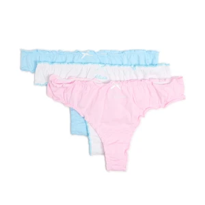 Cropp - 3 pack majtek z elastycznym wykończeniem - wielobarwny