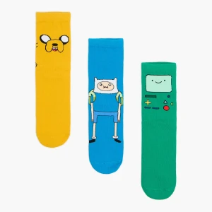 Cropp - 3 pack skarpet Adventure Time - wielobarwny