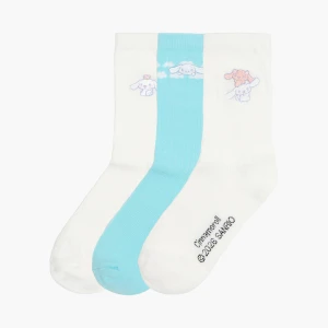 Cropp - 3 pack skarpet Cinnamoroll - biały