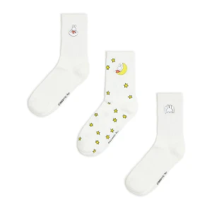 Cropp - 3 pack skarpet Miffy - biały