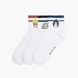 Cropp - 3 pack skarpet Naruto - biały