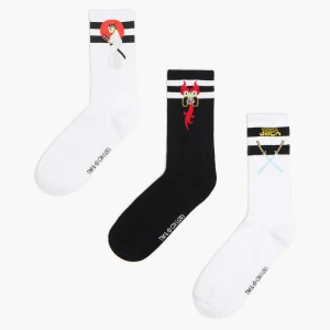 Cropp - 3 pack skarpet Samurai Jack - biały