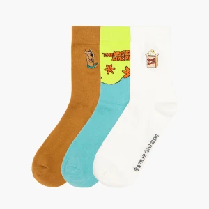 Cropp - 3 pack skarpet Scooby-Doo - zielony