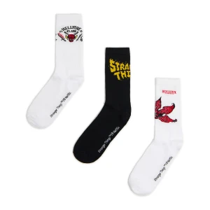 Cropp - 3 pack skarpet Stranger Things - biały