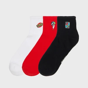 Cropp - 3 pack skarpet UNO - czerwony