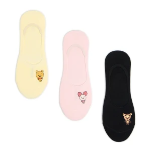 Cropp - 3 pack skarpet z bohaterami stumilowego lasu - wielobarwny